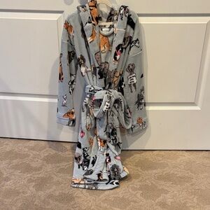 Vera Bradley light blue dog robe